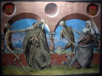 Copy of the Lost Dance of Death by M. Manuel from the Dominican Cemetery of Bern (1512-20)